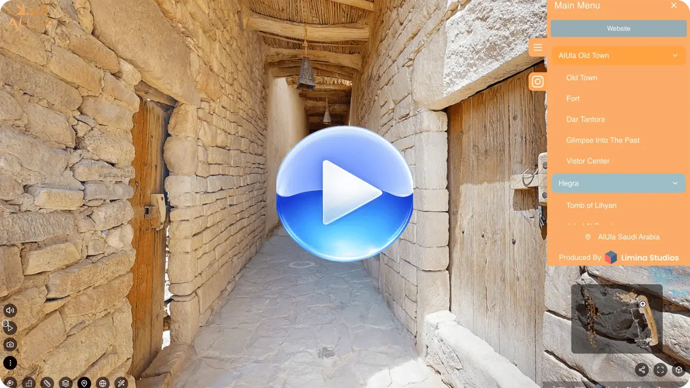 AlUla heritage site 3D virtual tour by Limina Studios